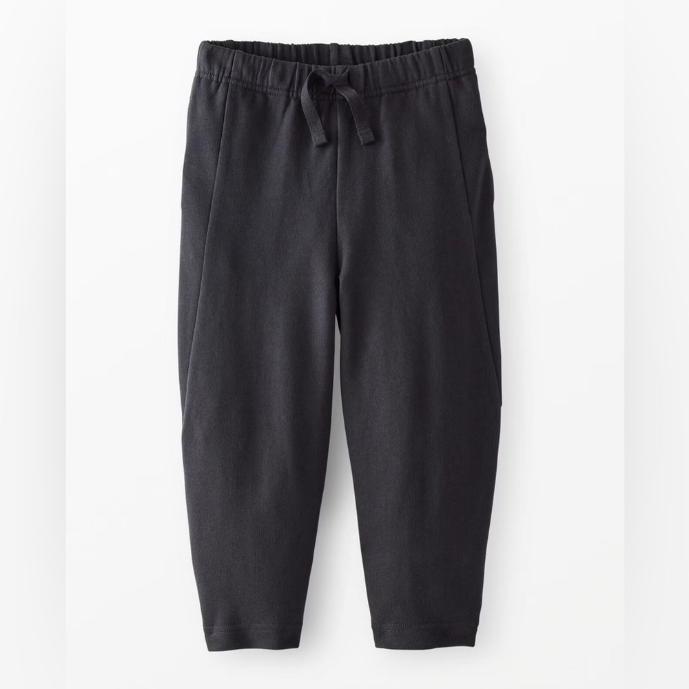 HANNA ANDERSSON - Black French Big Comfy Terry Barrel Sweatpants - 4T